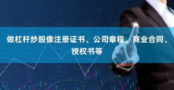 做杠杆炒股像注册证书、公司章程、商业合同、授权书等