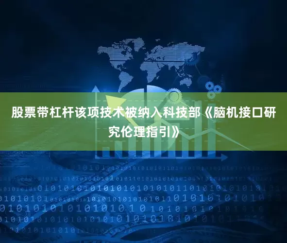 股票带杠杆该项技术被纳入科技部《脑机接口研究伦理指引》